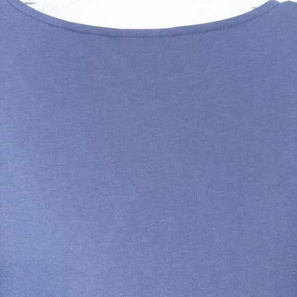 Alfred Dunner Nautical Studded Grommet SS Top Navy Blue Womens Petite Small - Picture 12 of 15